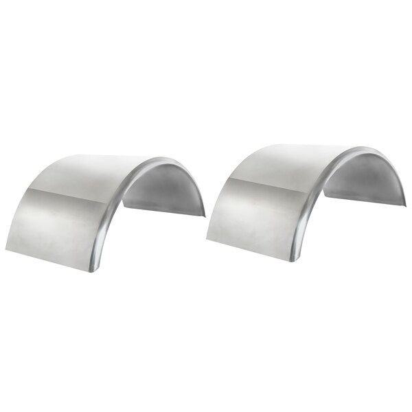 Betts Spring Fender, Single Axle, Smooth, Radiused, Stainless, 16 Gauge, 80in, Pair TS28000000 - main